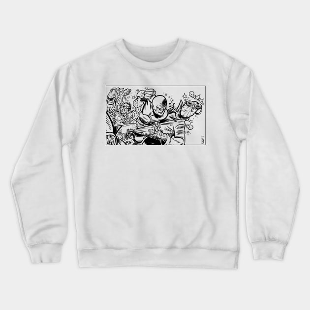 The Kid Punch!! Crewneck Sweatshirt by Mason Comics